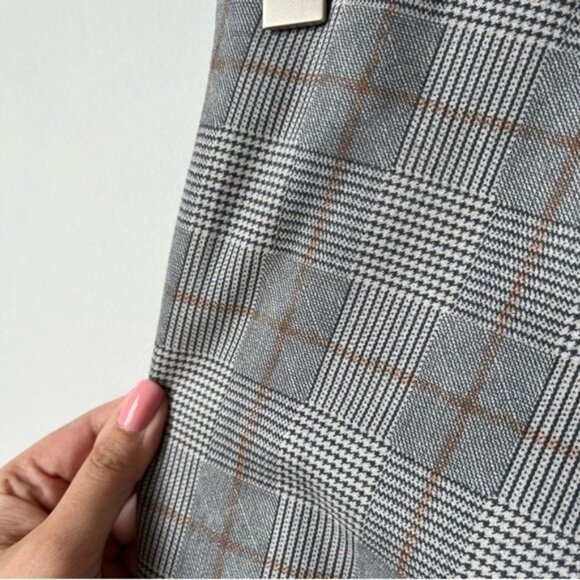 Zara Plaid houndstooth grey Womens pull on leggings size medium - Picture 7 of 7
